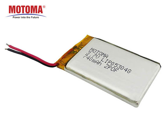 Bateria fina médica LIP053048 3.7V 740mAh do polímero do lítio do dispositivo/posição