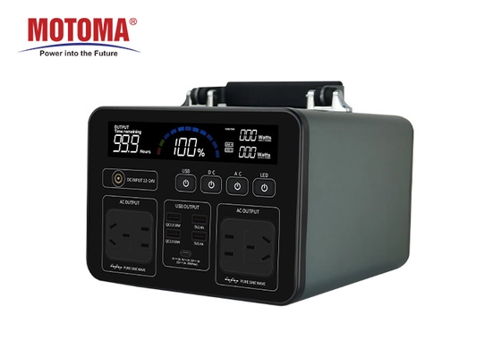 Gerador de poder portátil recarregável de carregamento rápido de PD3.0 500W 1000W com a bateria de lítio 280800mAh incorporado